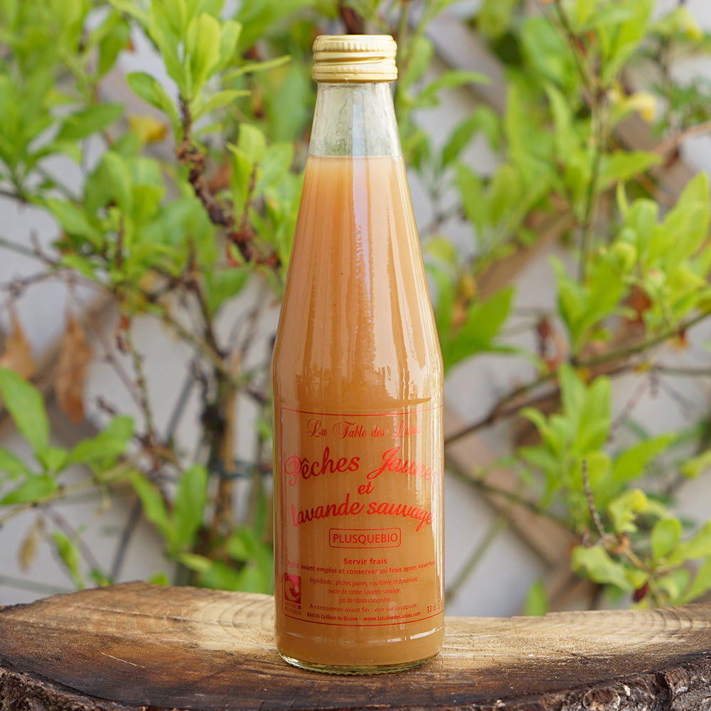 PĂȘche Jaune & Lavande Sauvage 33cL - La Table des Lutins
