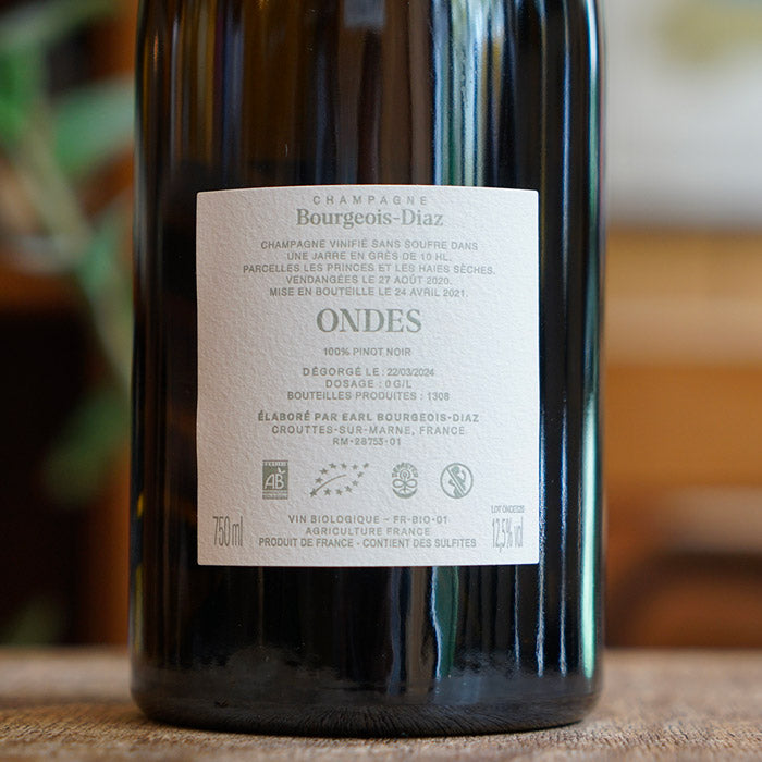 Pinot Noir "Ondes" - Champagne Bourgeois-Diaz