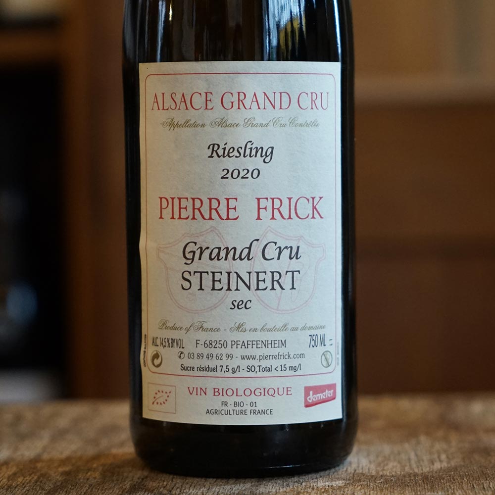 Riesling Grand Cru Steinert 2020 - Pierre Frick