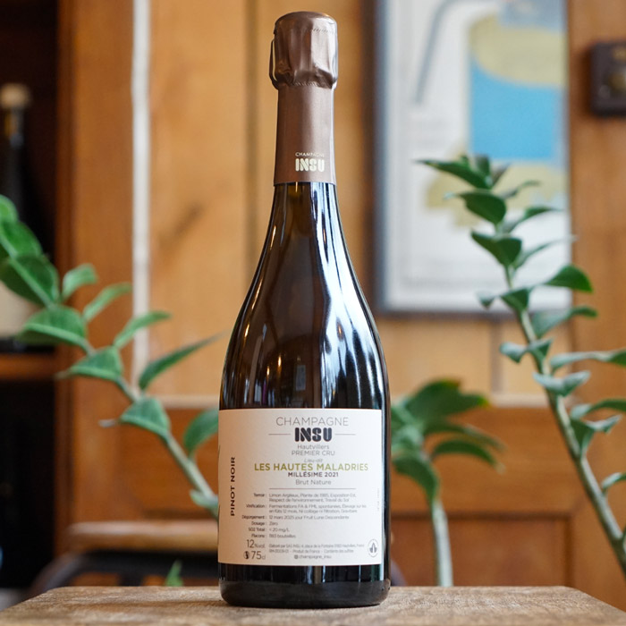 Champagne 1er Cru Hautvillers "Les Hautes Maladries" 2021 - Champagne INSU